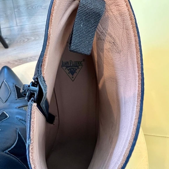 John Fluevog Twist Waltz Geometric Booties - Picture 5 of 14